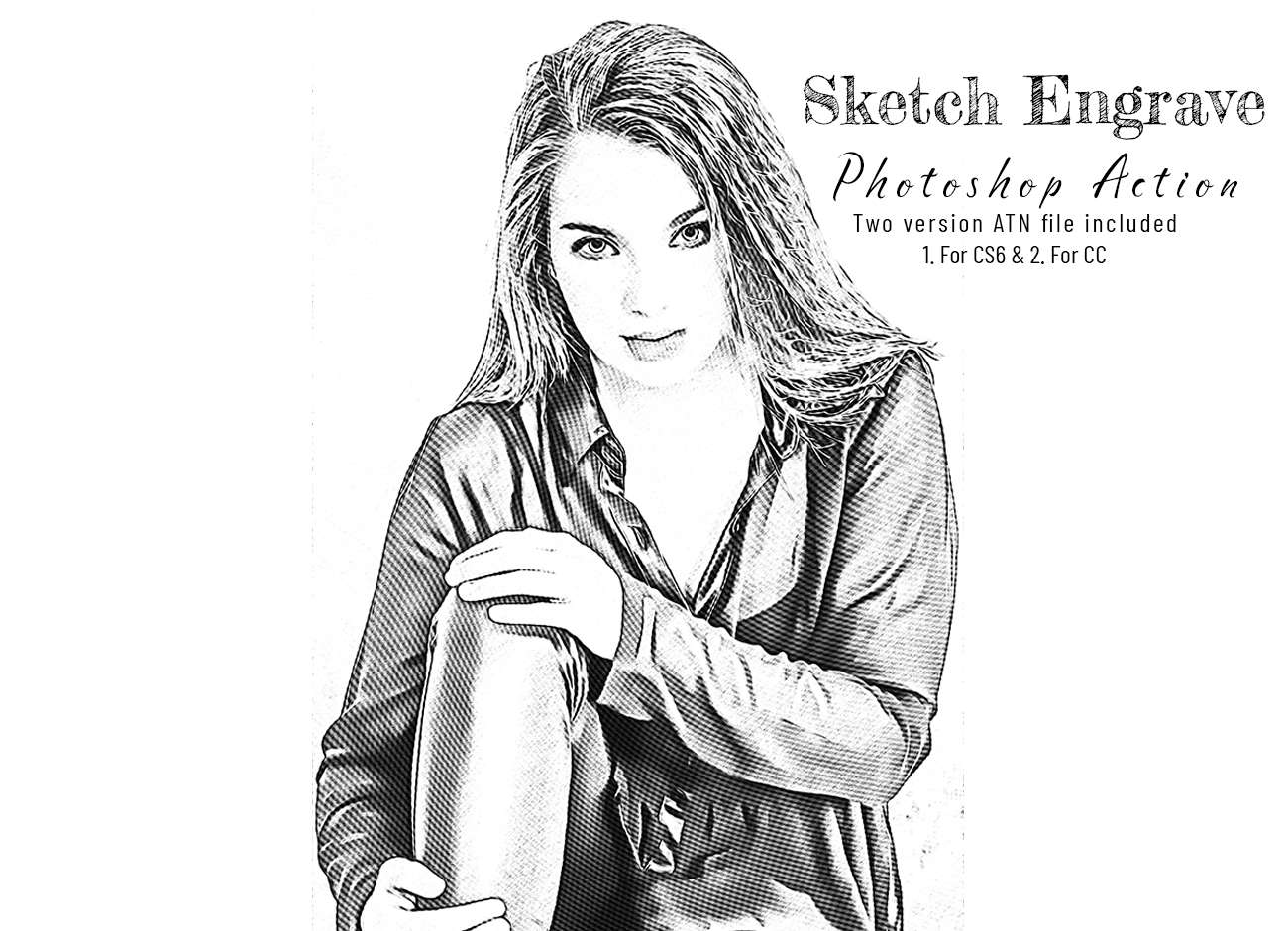 Sketch Engrave Photoshop Action