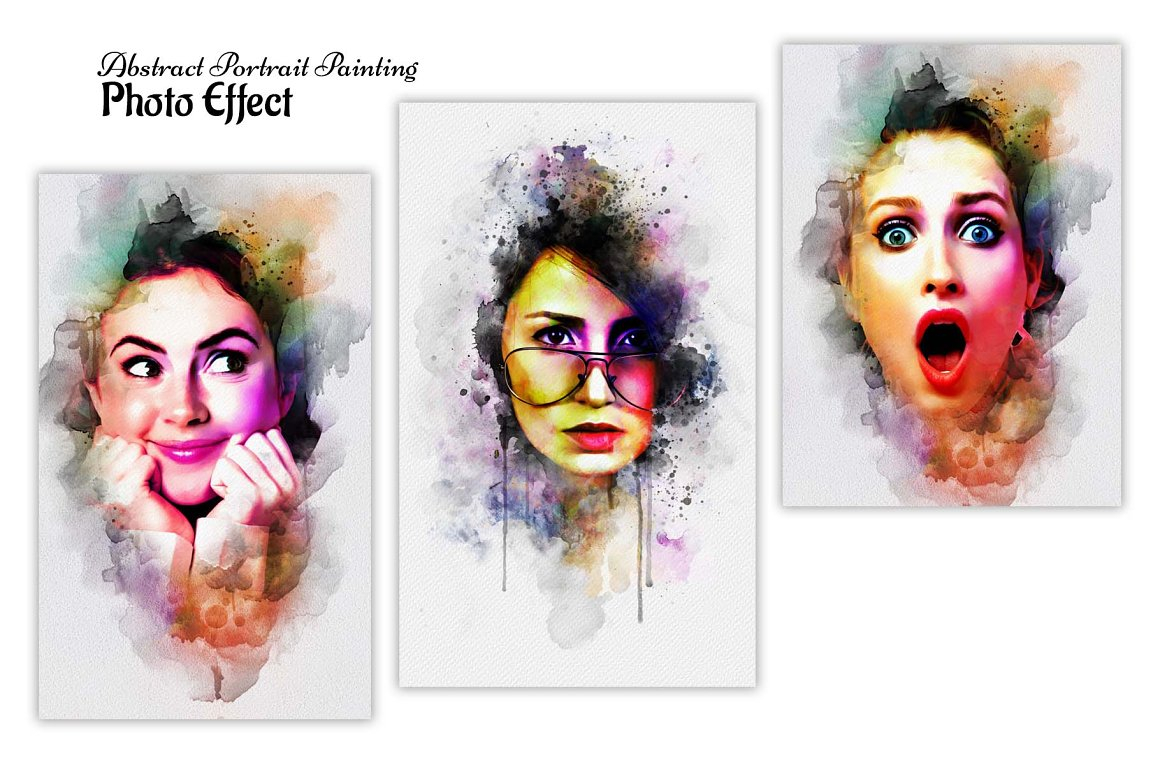 Abstract Portrait Painting Effect