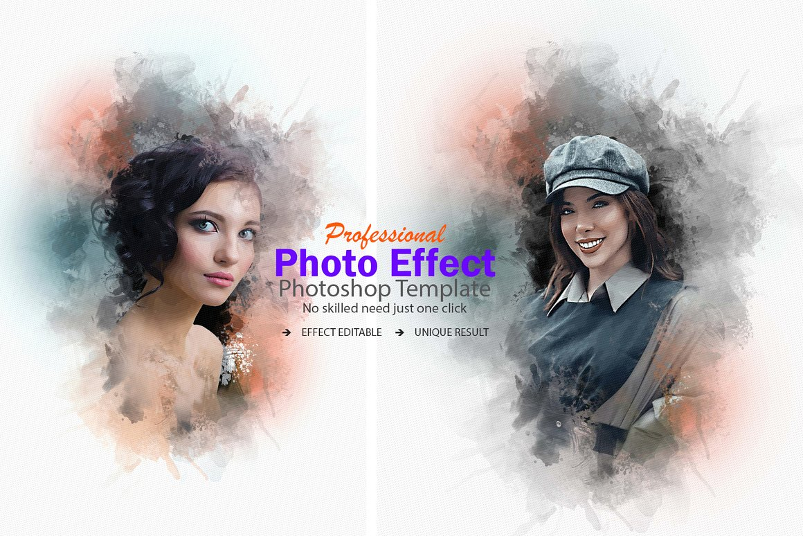 Professional Photo Effect Template Design