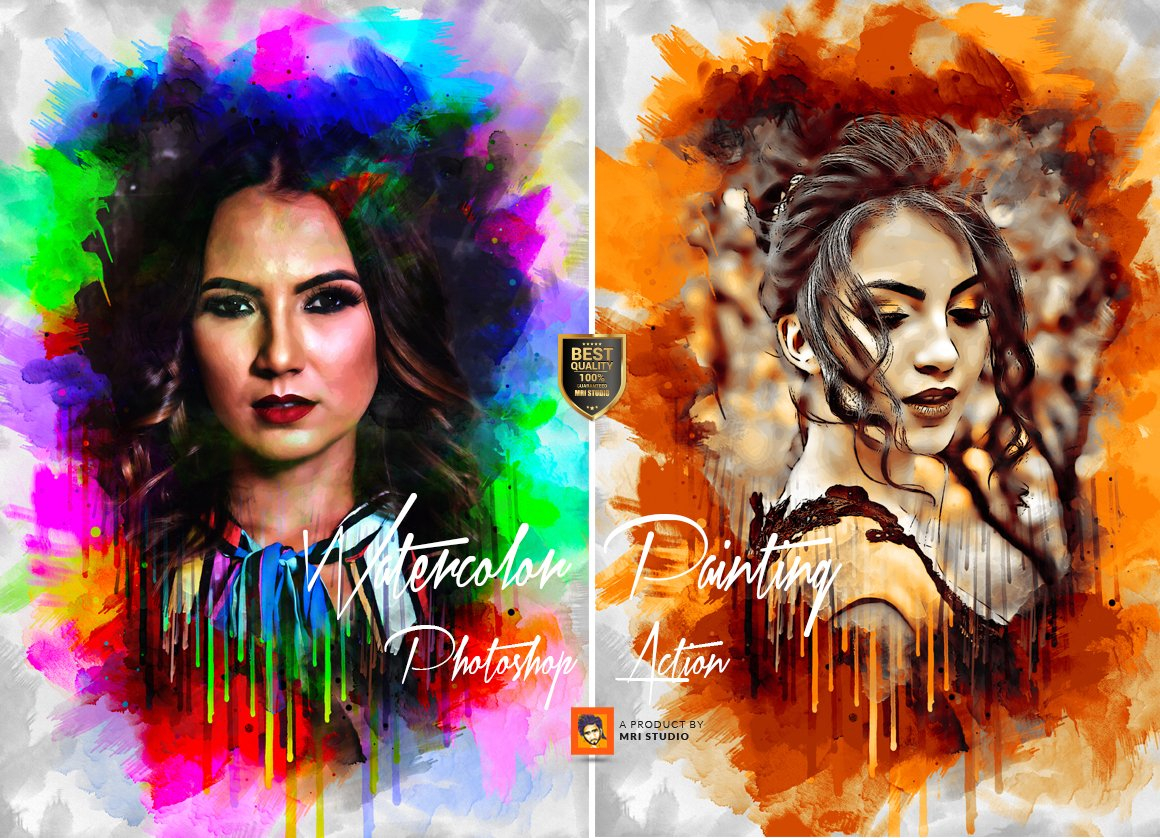 Watercolor Painting Effect Photoshop Action