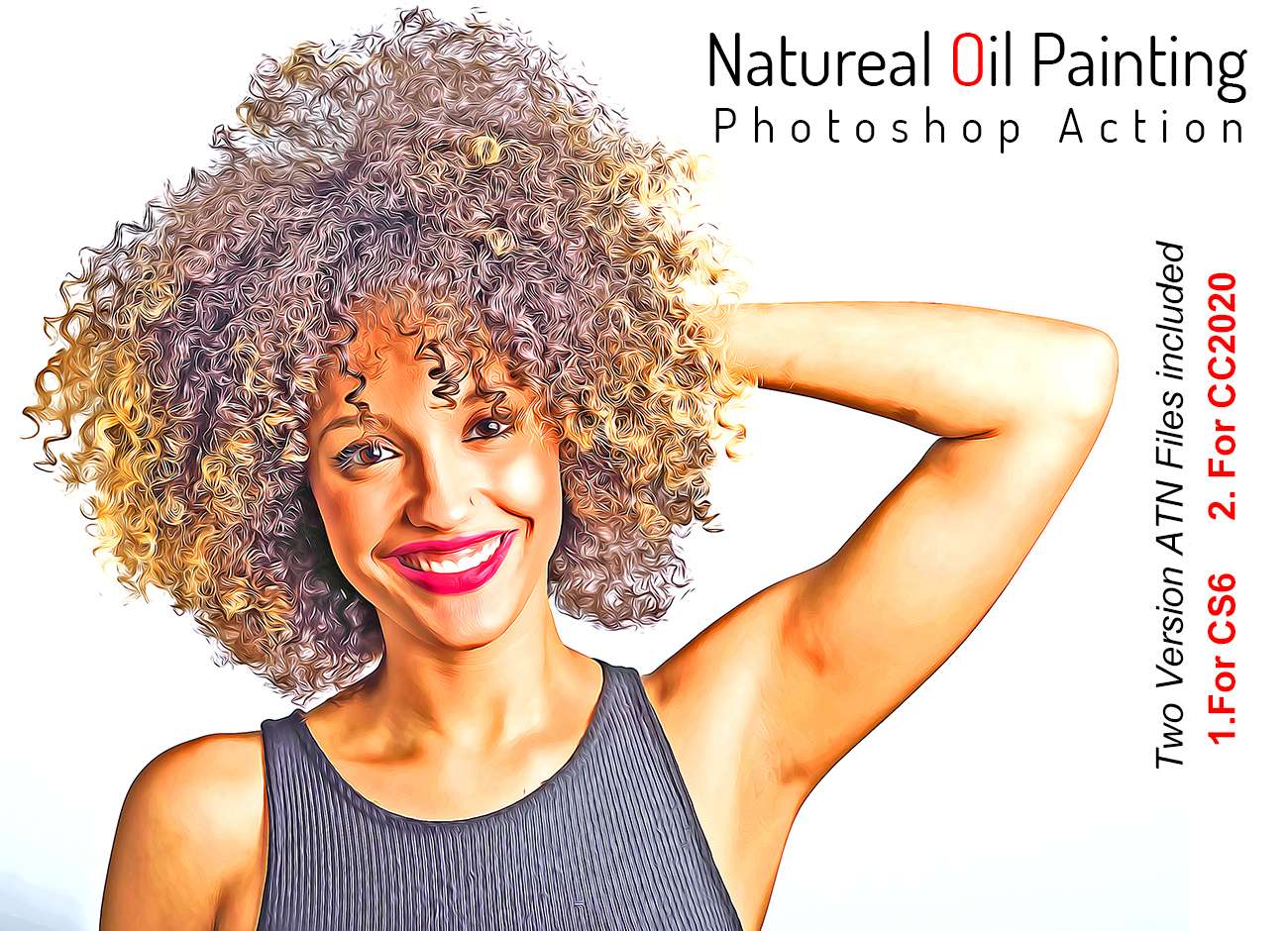 Natural Oil Painting PS Action