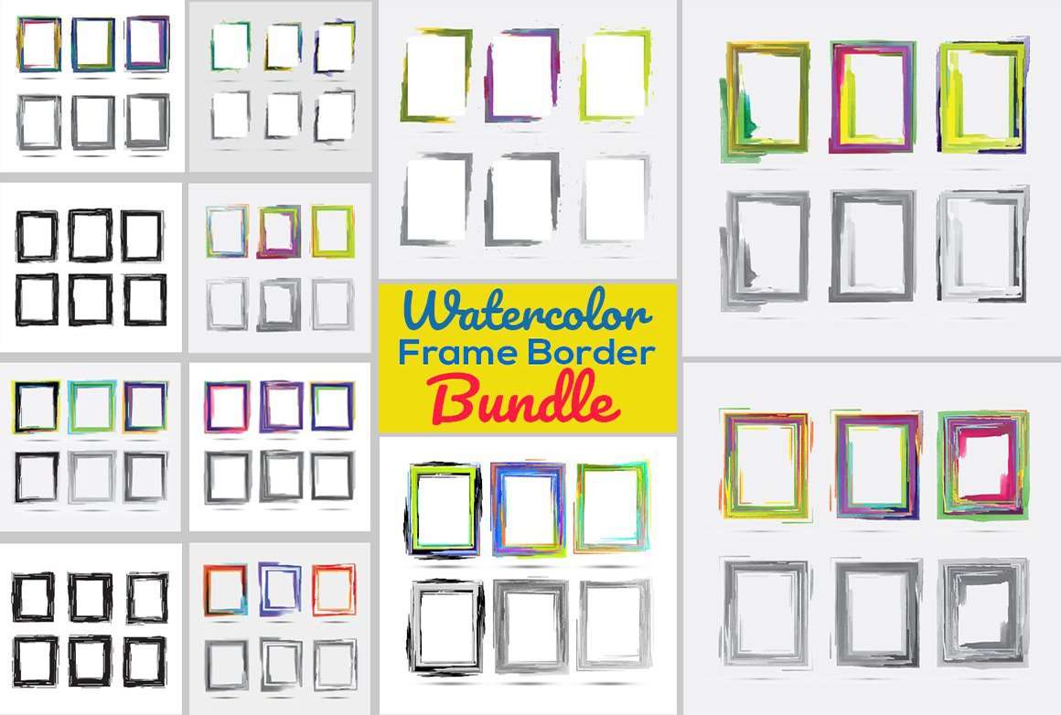 Bundle Watercolor Frame Border