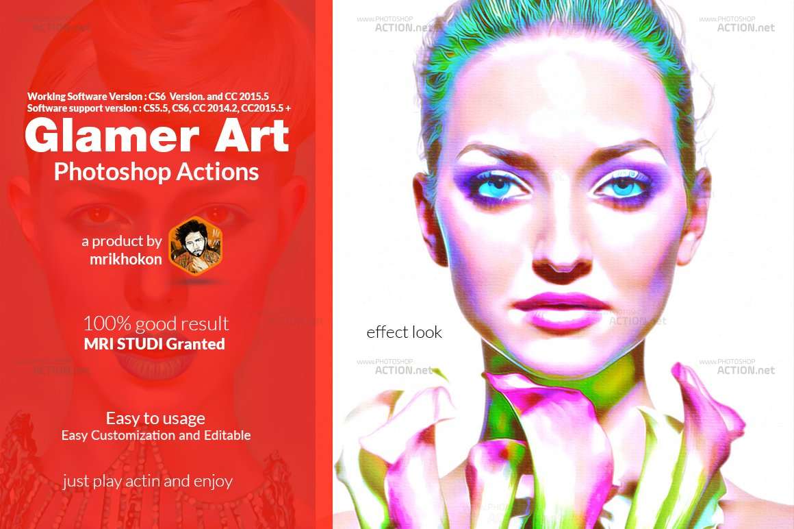 Glamour Photoshop Actions