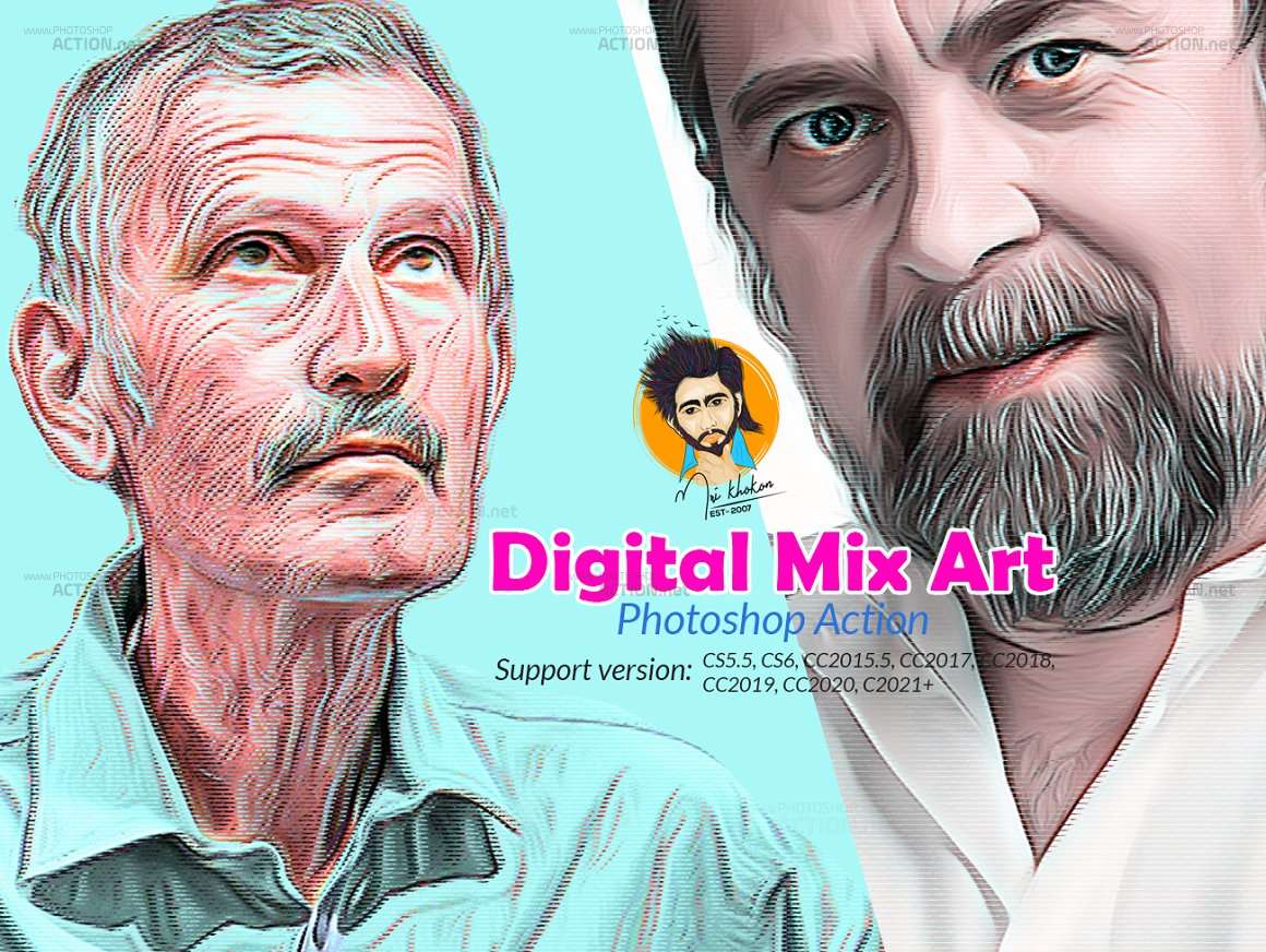 Digital Mix Art Photoshop Action Part 13