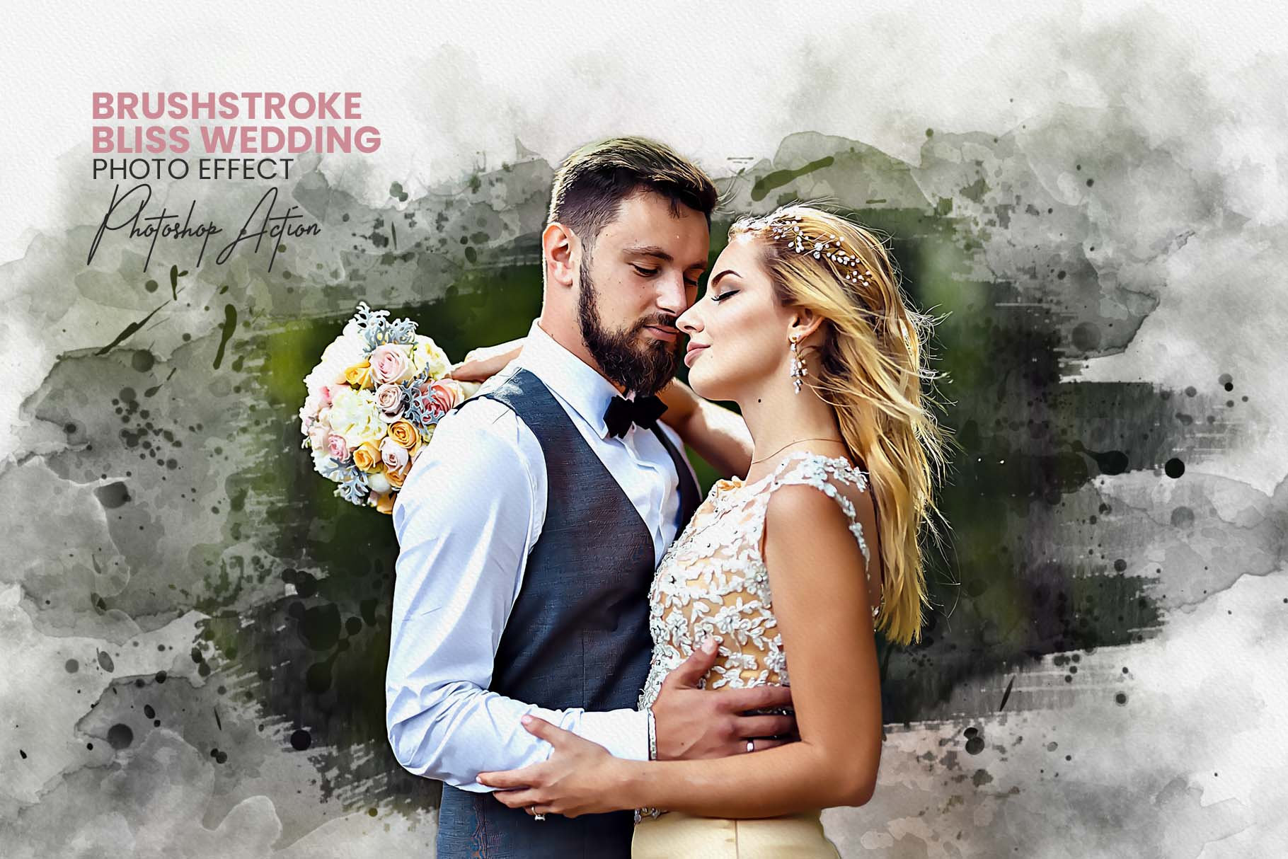 Brushstroke Bliss Wedding Photoshop Action