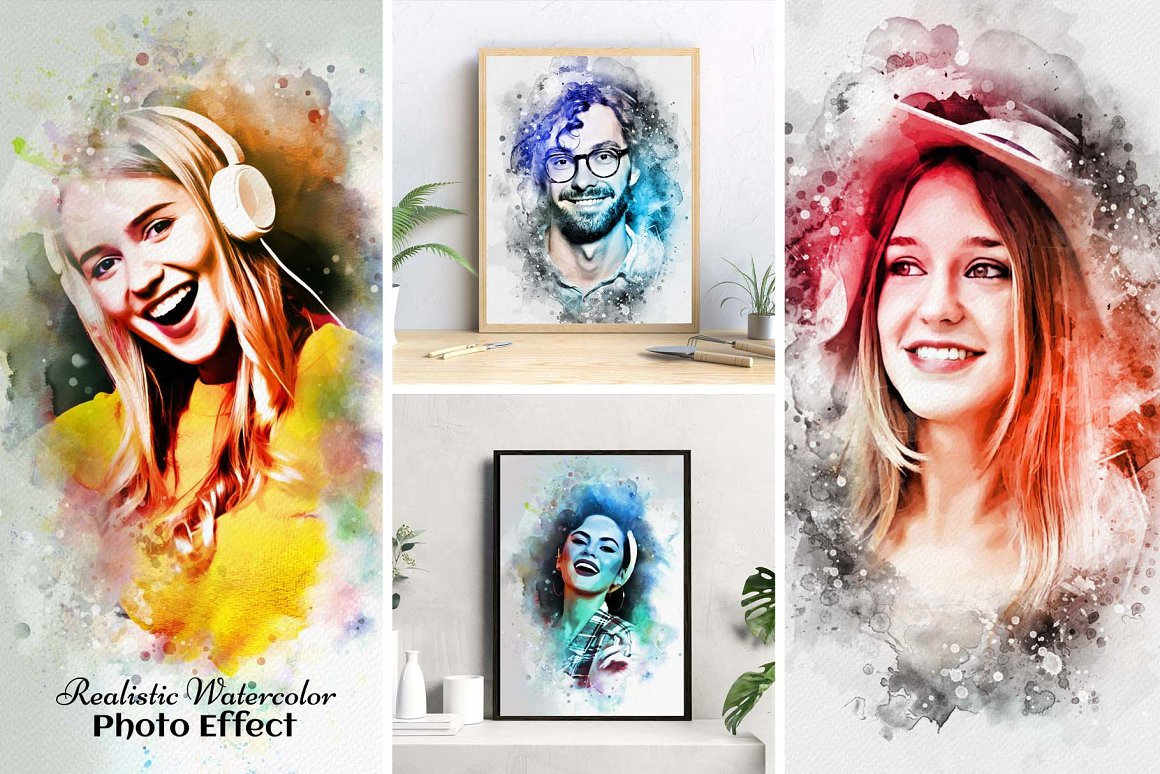 Realistic Watercolor Photo Effect