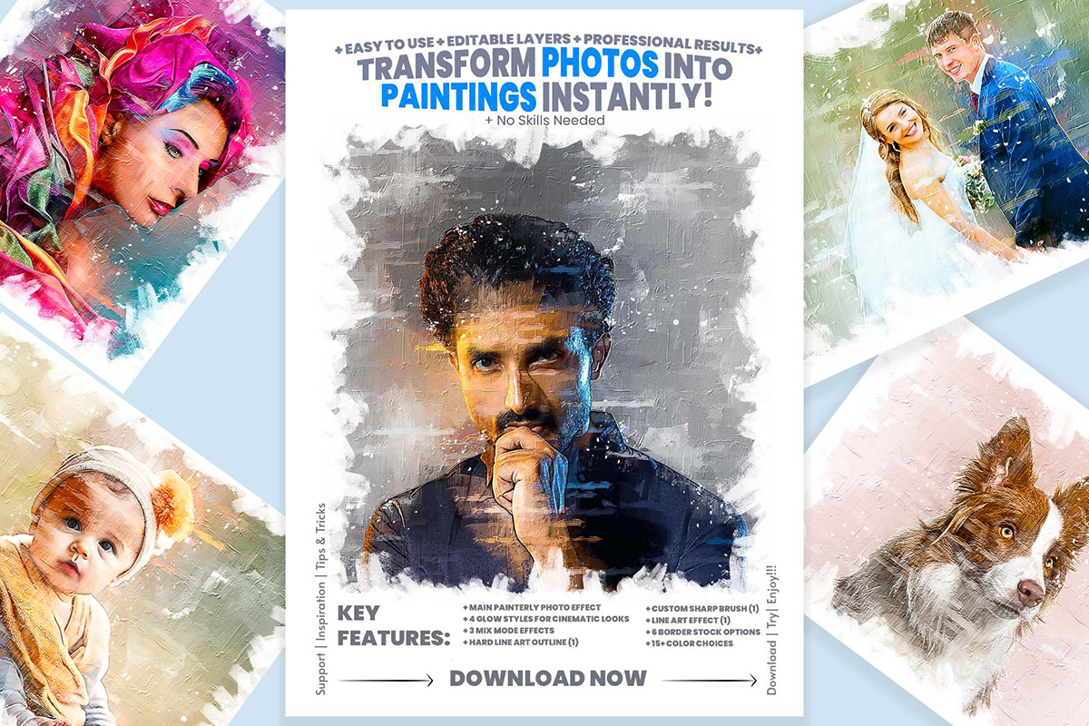 Painterly Photoshop Action