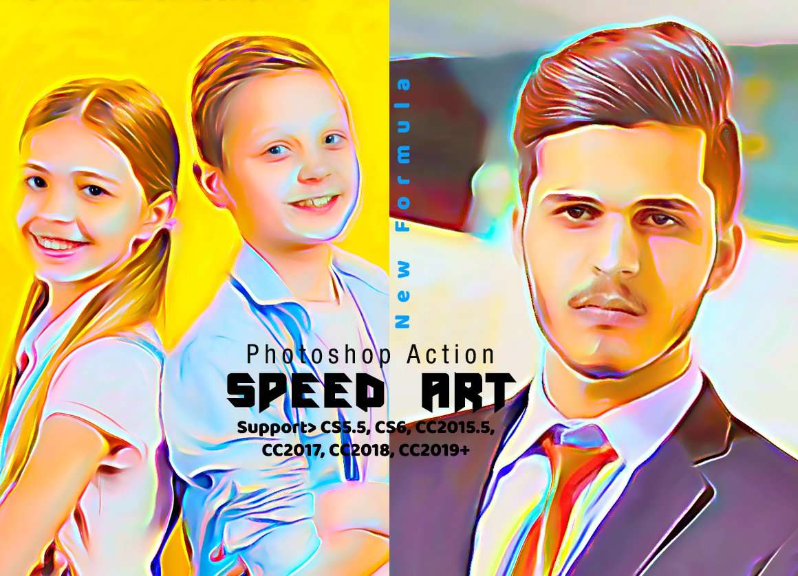 Speed Photoshop Action Paint