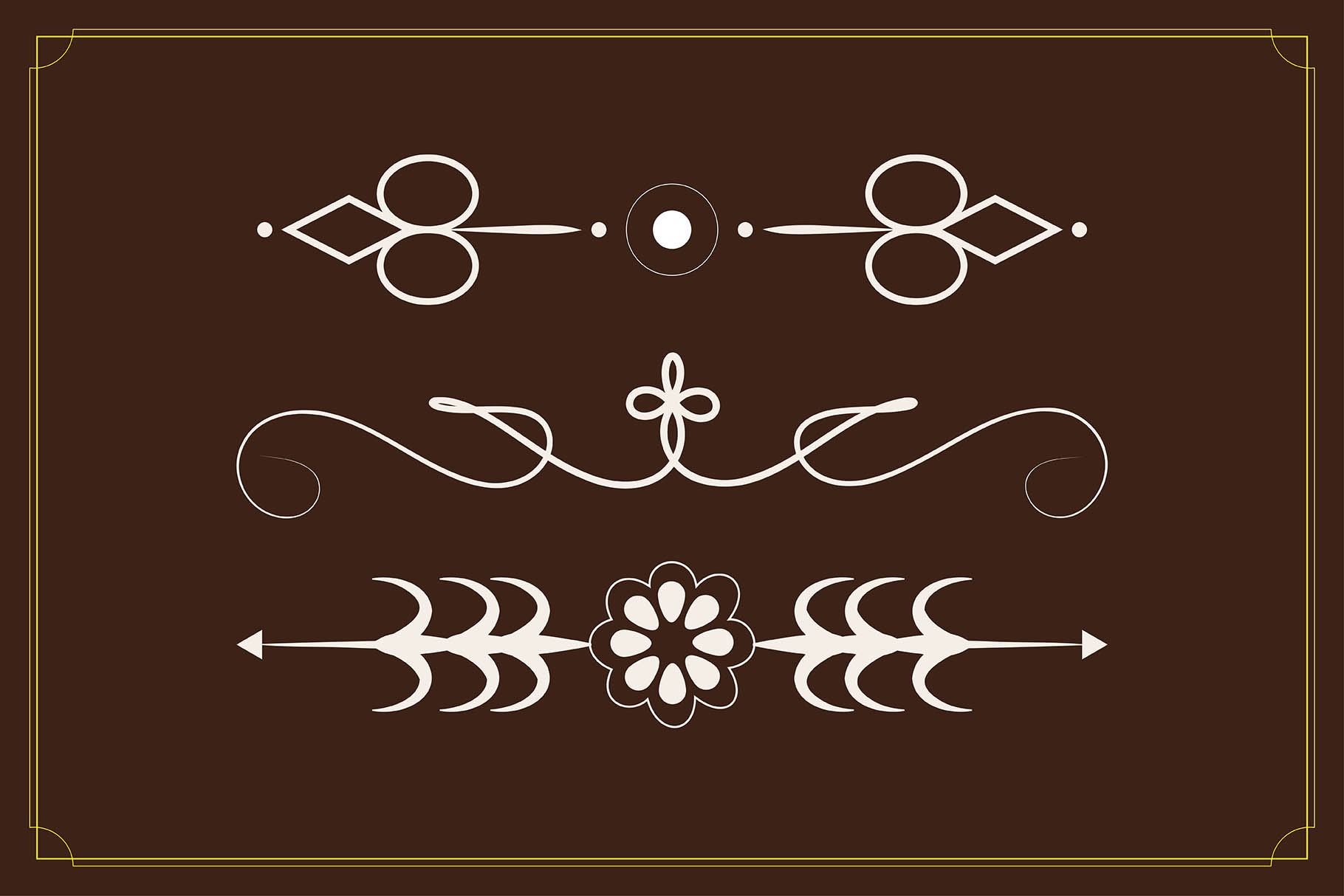 Photoshop Action - Abstract Decorative Lines Dividers, image size:1820x1214