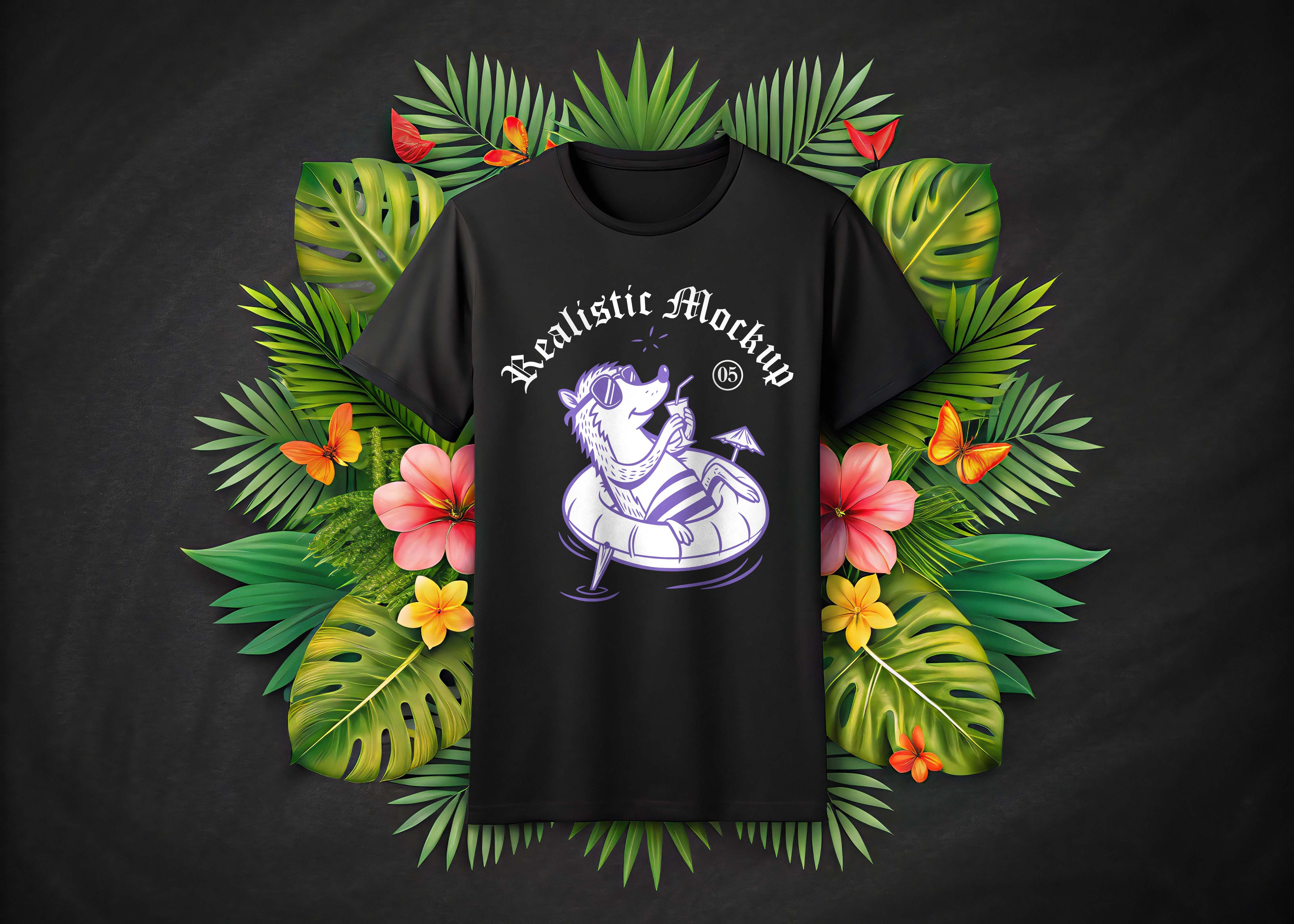 Free T-Shirt Mockup PSD – Realistic Photoshop Template