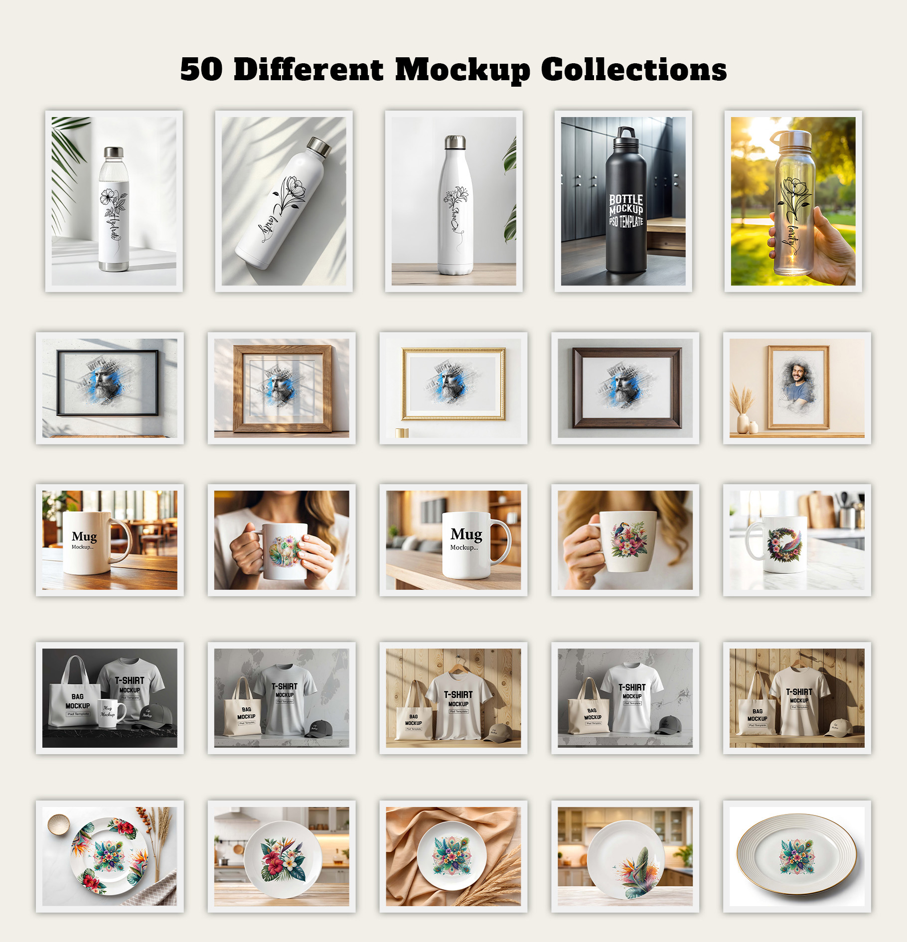 50 Different Mockup Collections