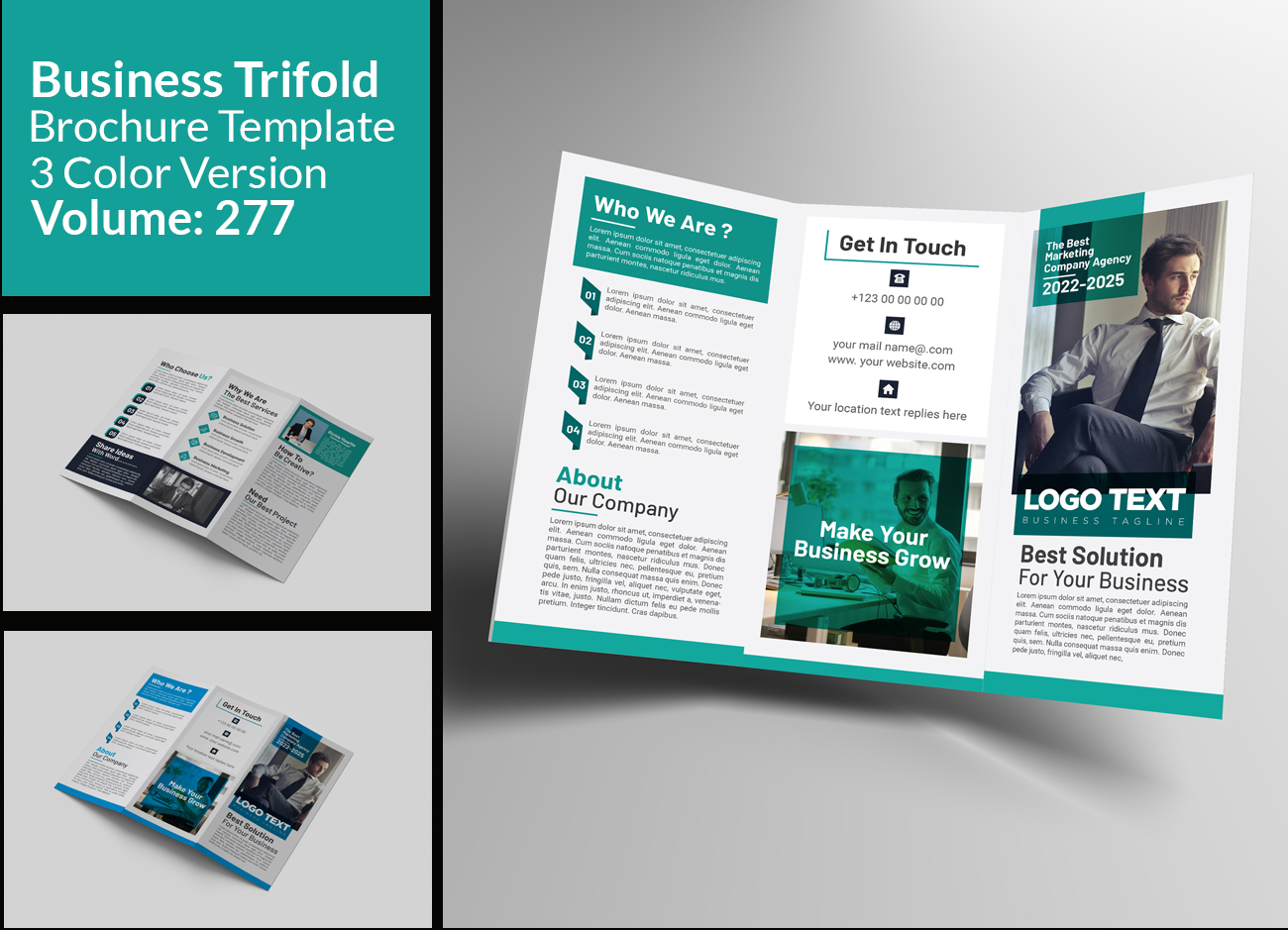 Modern Business Trifold Brochure Design Template