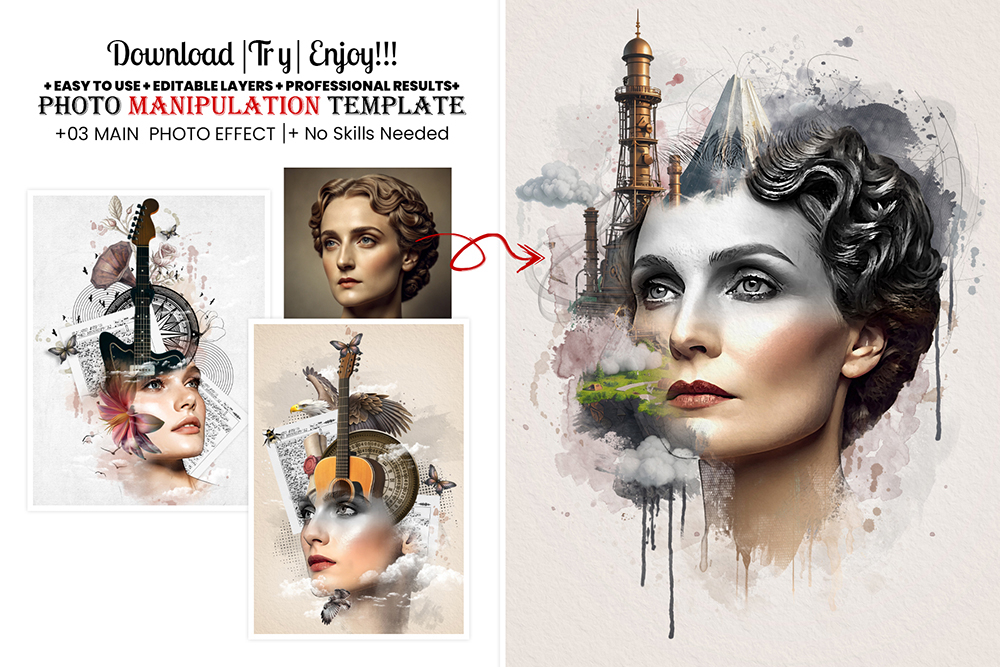 Photo Manipulation Effect Templates