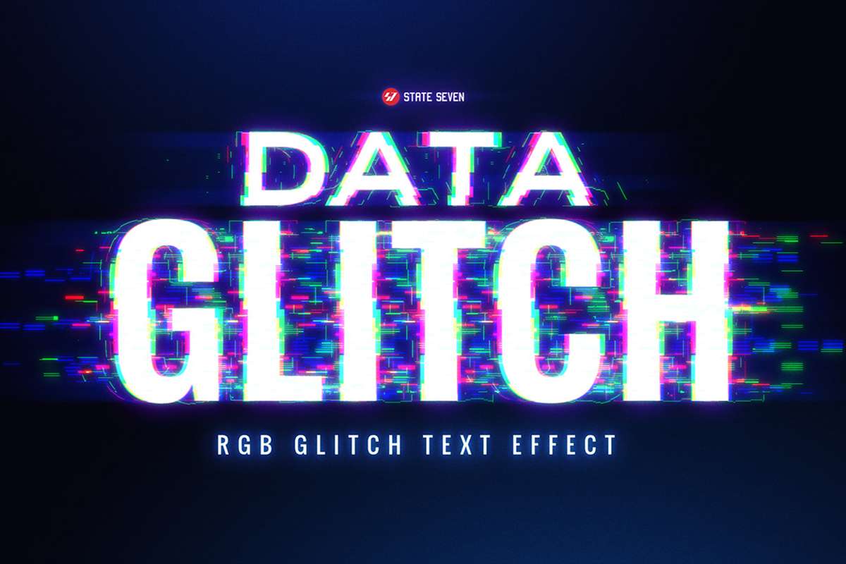 Free Data Glitch Text Effect