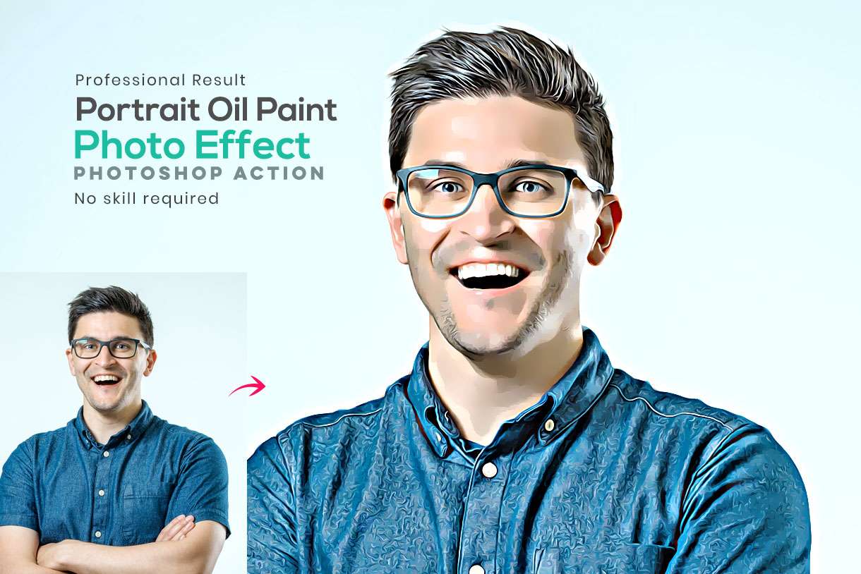 Portrait Oil Paint Photo Effect